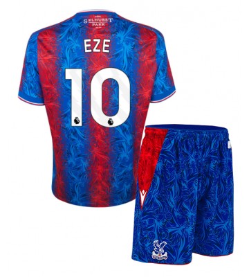 Crystal Palace Eberechi Eze #10 Primera Equipación Niños 2024-25 Manga Corta (+ Pantalones cortos)